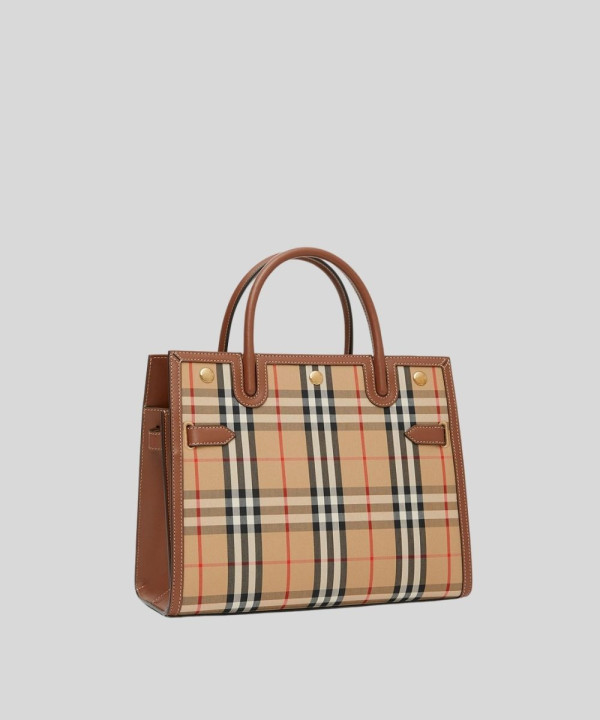 [BURBERRY-버버리] 빈티지 체크 투 핸들 미디엄 타이틀 백 80246851