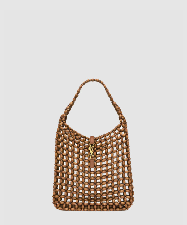 [SAINT LAURENT-생로랑] 우드 비즈 소재의 LE 5 À 7 라지백 823807