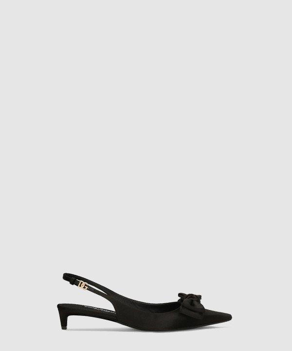 [DOLCE&GABBANA-돌체앤가바나] 보 디테일 새틴 슬링백 CG0843A3I648B956