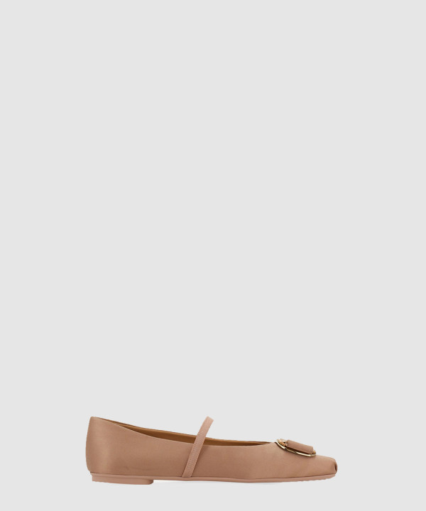 [FERRAGAMO-페라가모] 뉴 바라 플레이트 발레 플랫 01I682
