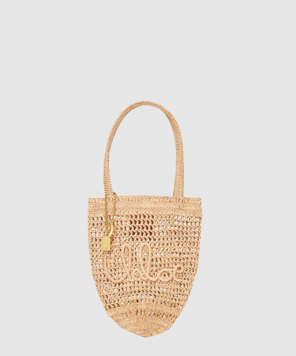 [CHLOE-끌로에] 라피아 스몰 Summer Banana 토트백 CH25AS903P0824P
