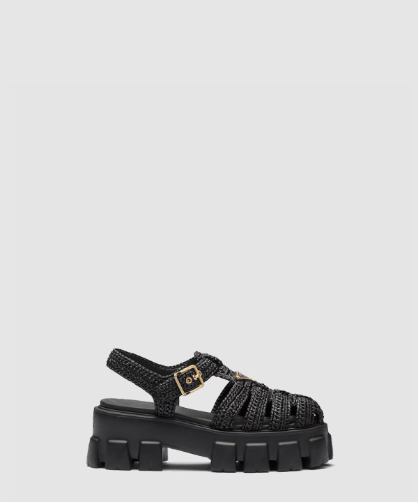 [PRADA-프라다] 모놀리스 크로셰 케이지 샌들 1X138N