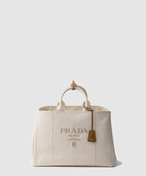 [PRADA-프라다] 스몰 코튼 캔버스 핸드백 1BG464