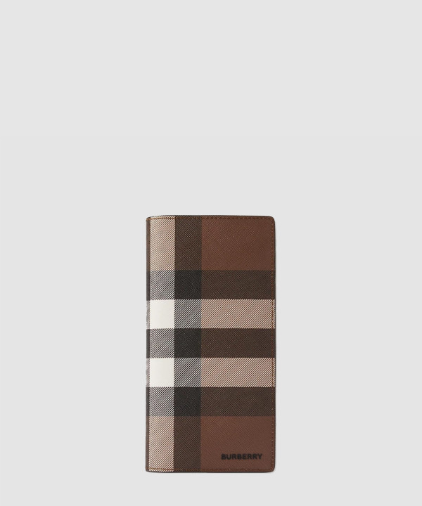 [BURBERRY-버버리] 체크 레더 장지갑 80528031