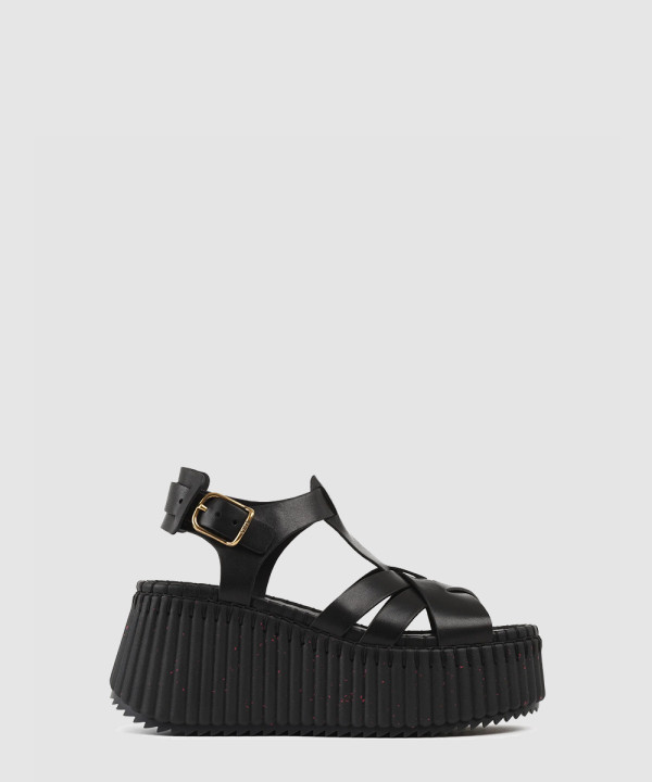 [CHLOE-끌로에] NAMA 웨지 샌들 CHC24A05DNC001