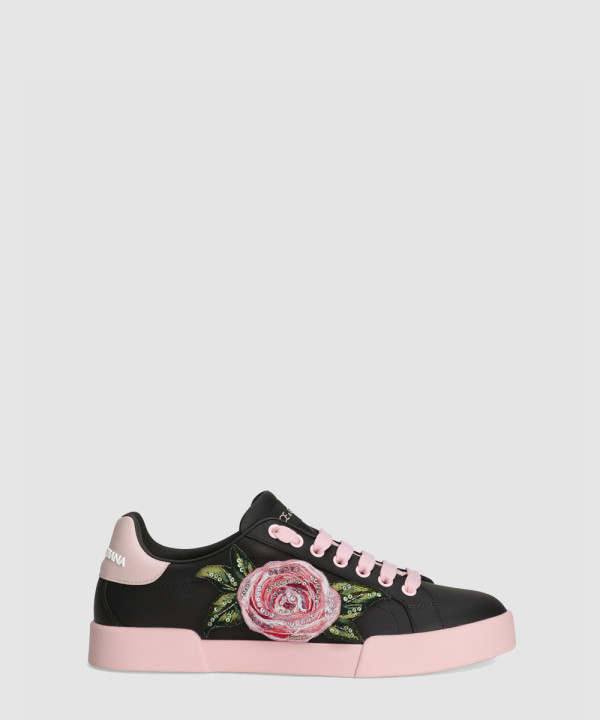 [DOLCE&GABBANA-돌체앤가바나] 가죽 포르토피노 스니커즈 CK2318A6O568B966