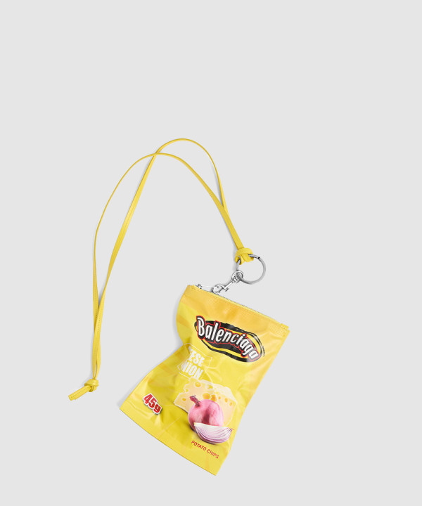 [BALENCIAGA-발렌시아가] 칩스 폰 홀더 파우치 옐로우 827771